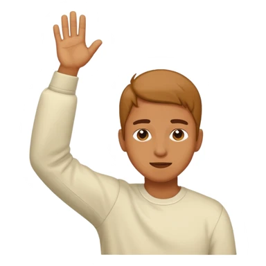 Una persona haciendo un dab sticker