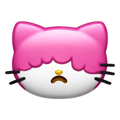 Hello Kitty mad sleeping  sticker