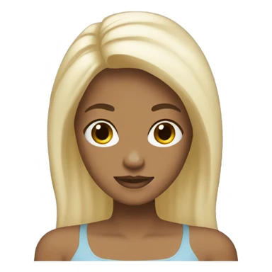 Bitmoji, Girl White, Blonde sticker
