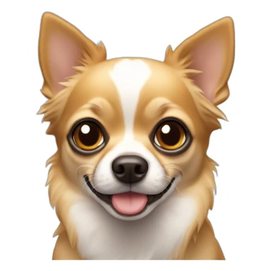 chihuahua branco caramelo sticker