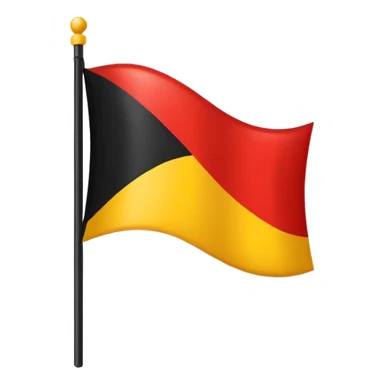 black yellow red flag with yellow being a circle in the middle sticker