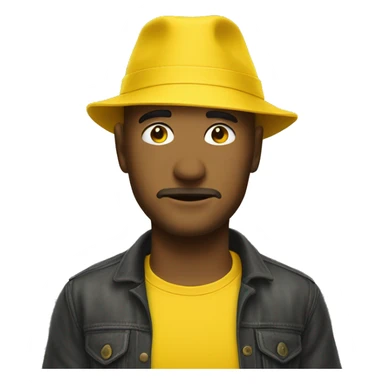 ricard yellow bob hat sticker