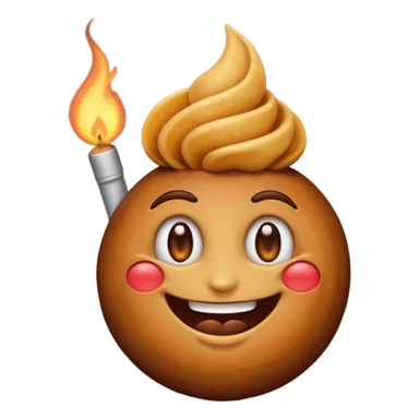 Emoji thats baked wit a spliff sticker