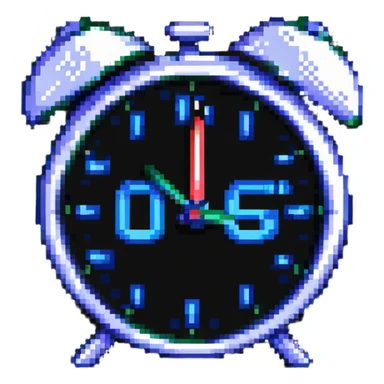 alarm clock with discount percentage sticker