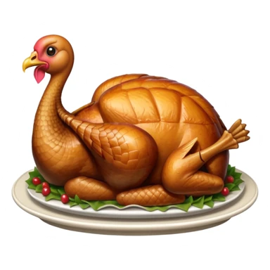 turkey xmas sticker