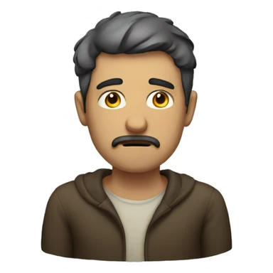 homme depressif sticker