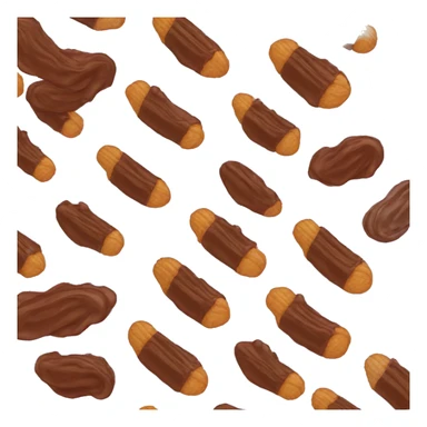 chocolate dipped churro sticker