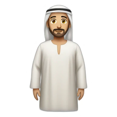 A man wearing Arabic clothes sticker