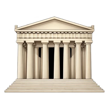 An emoji of the ancient Greek Parthenon temple. It is depicted as a classical building with rows of Doric columns and a triangular pediment.

 sticker