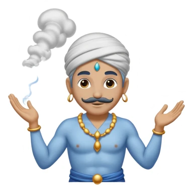 genie with smoke sticker