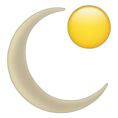 Lune-avec-soleil sticker