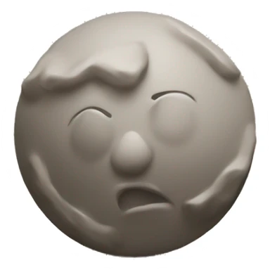 wedging clay ball on board sticker