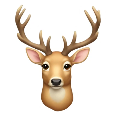 Deer mount sticker