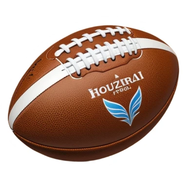 Balón de rugby holograma  sticker