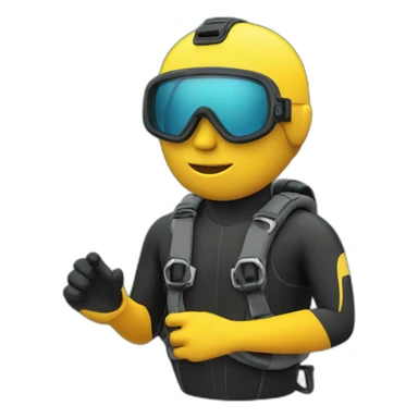 Swimming Scuba diver sticker