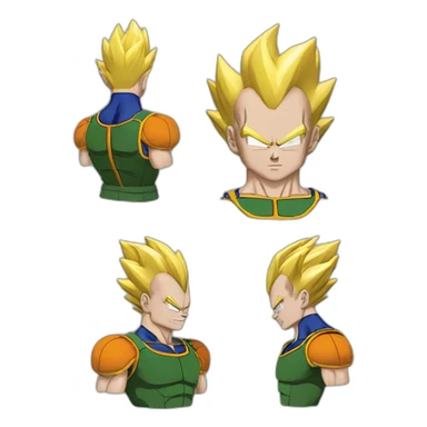 Vegeta from dragon ball z sticker