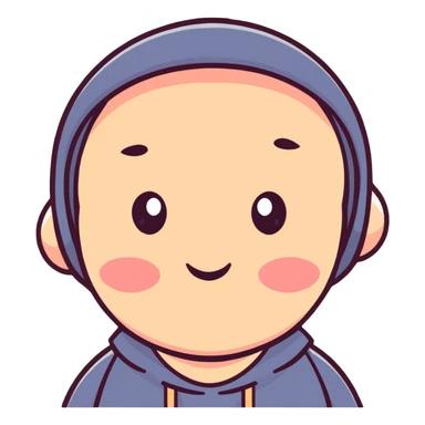 person with blushing cheeks sticker