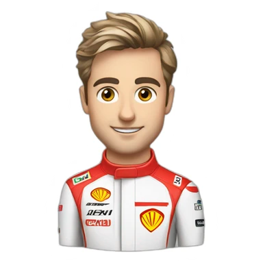 Charles lecler f1 racing ferrari sticker