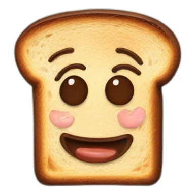 toast with nutella sticker