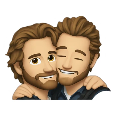 Jake gyllenhaal and heath ledger cowboys hugging sticker