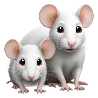 two rats sticker