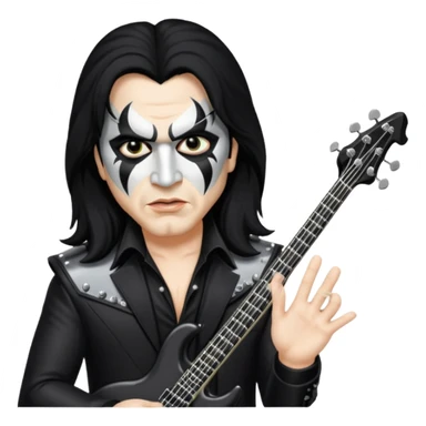 Gene Simmons bajista de Kiss sticker