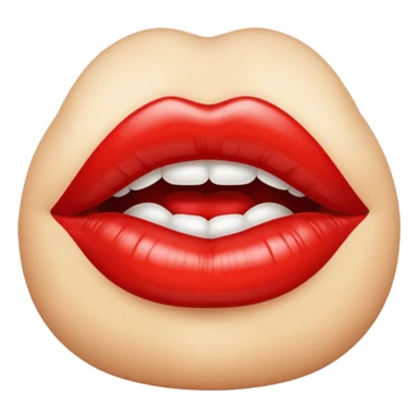 Lip kiss sticker