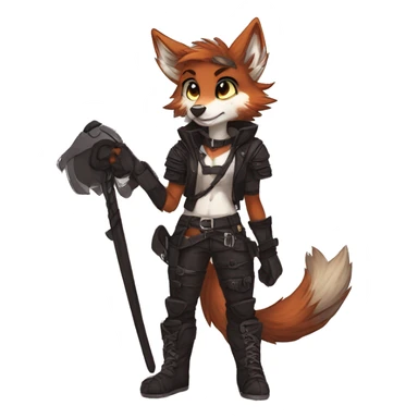 Edgy anthro furry by Falvie, LiLaiRa, griffsnuff, AngieWolf sticker