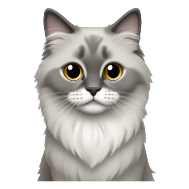 Grey bicolour ragdoll sticker