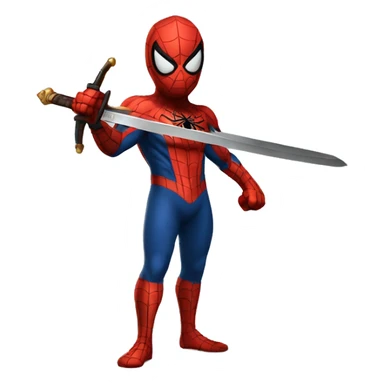 King Spider-man with a sword sticker