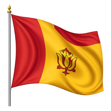 Karnataka flag without pole only the flag sticker