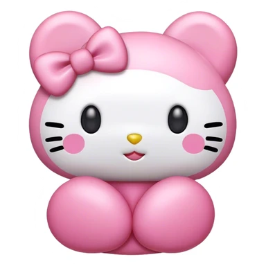 My melody hello kitty emoji sticker