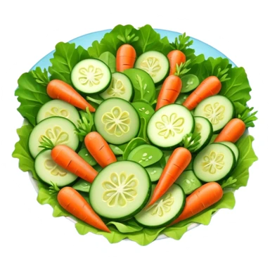 Veggie salad with no tomatoes sticker