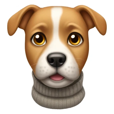 Dog wearing a sweater  sticker