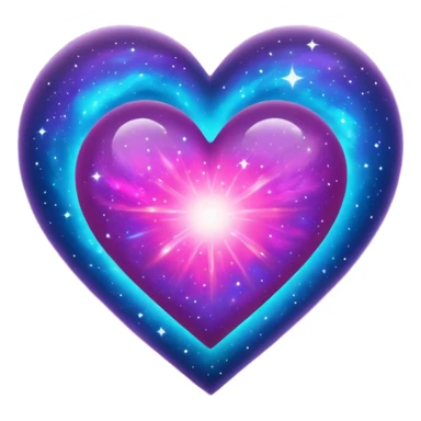galaxy heart  sticker