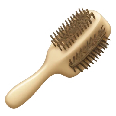 hairbrush beige sticker