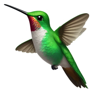 Hummingbird with glasses sticker