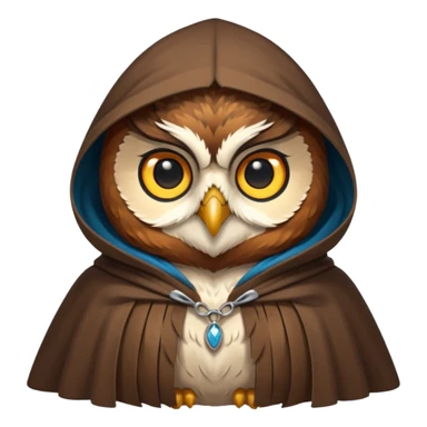 owl in cloak sticker