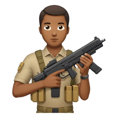 black man with a Glock and Kriss Vector mag sticker