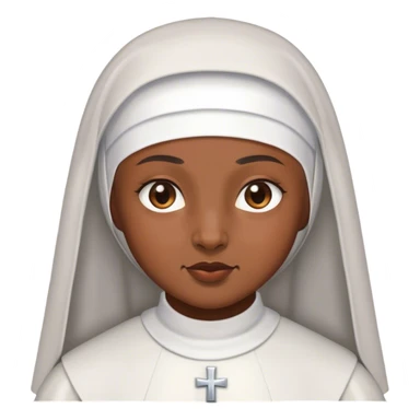 Nun with brown skin  sticker