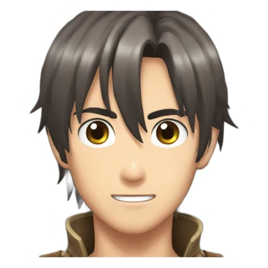 Eren Jager long hair sticker