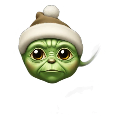 Christmas yoda sticker