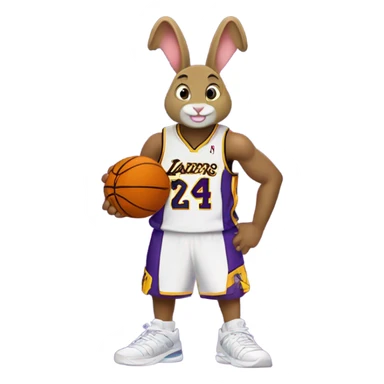 Kobe Bryant bunny sticker