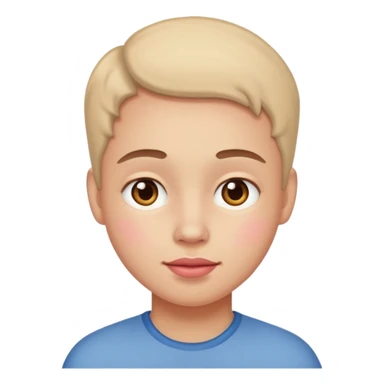 émue avec des joue rouge sticker