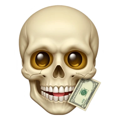 Money Skull Emoji Tongue Face sticker