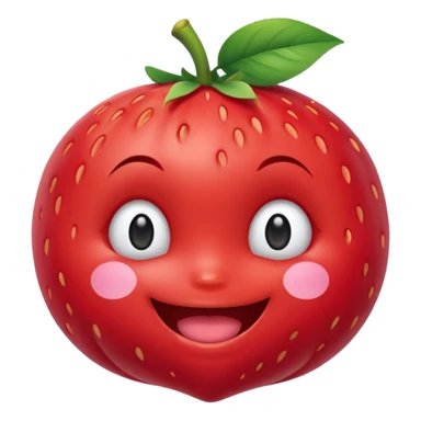 Fragolina con faccia kawaii sticker