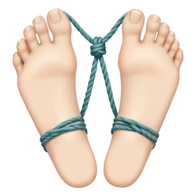 Toes tied up sticker