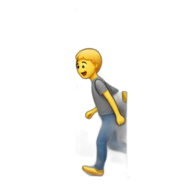 One person ran out of the exit sticker