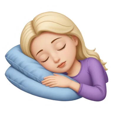 Rousse fille qui dort sticker