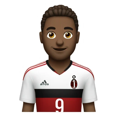 Top Player ac milan with number 9 sticker